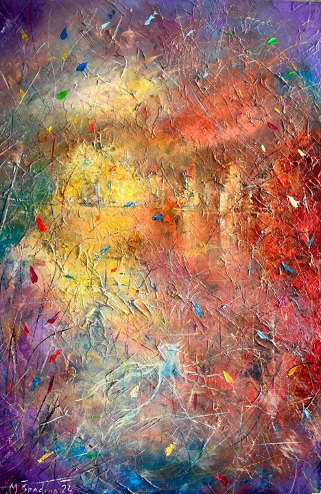 Las raíces-The roots 미술작품, 35.4x23.6 in
