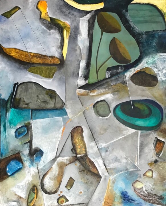 FRAGMENTS RECOMPOSÉS 绘画, 35.8x29.1 in