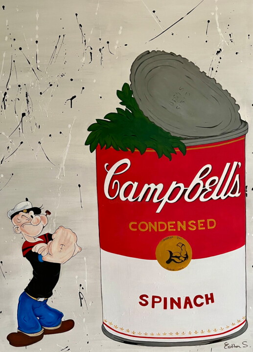 Popeye Campbells 绘画, 51.2x38.2 in