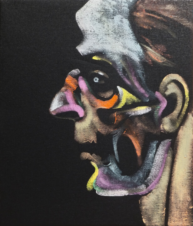Man in Profile II 绘画, 10x12 in