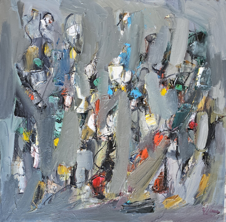 Abstract Fragments Pittura, 27,6x27,6 in