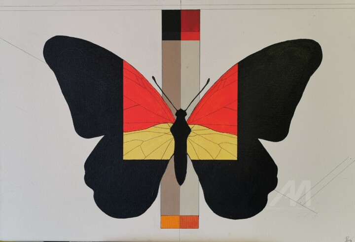 Stille Metamorphose 绘画, 15.8x23.6 in