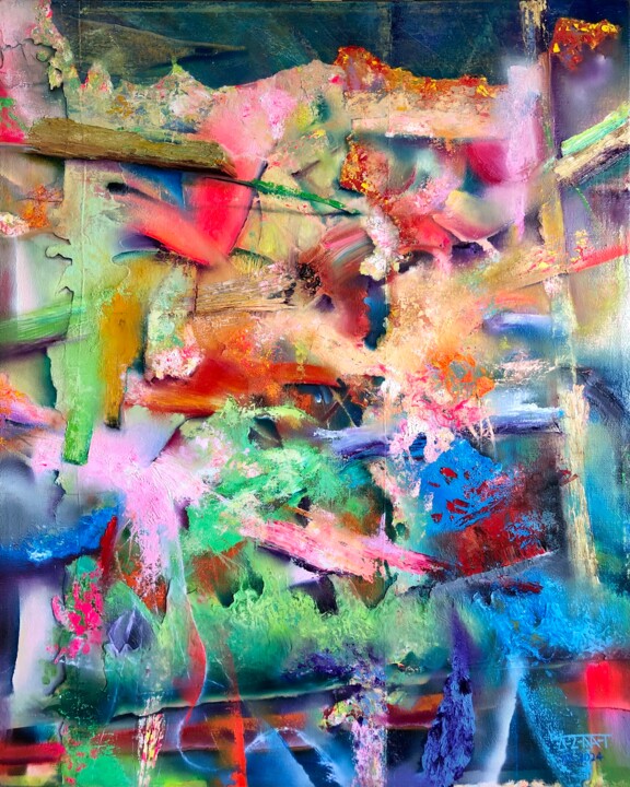 Painting titled "ORIGINAL PAINTING A…" by Alain Donate Hernandez, Original Artwork, Oil