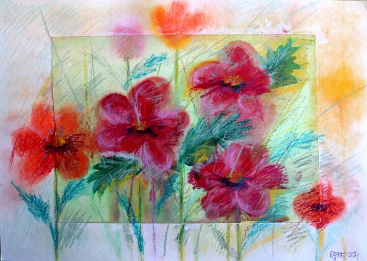 Fantasy with Flowers 215 Картина, 16,5x23,2 in