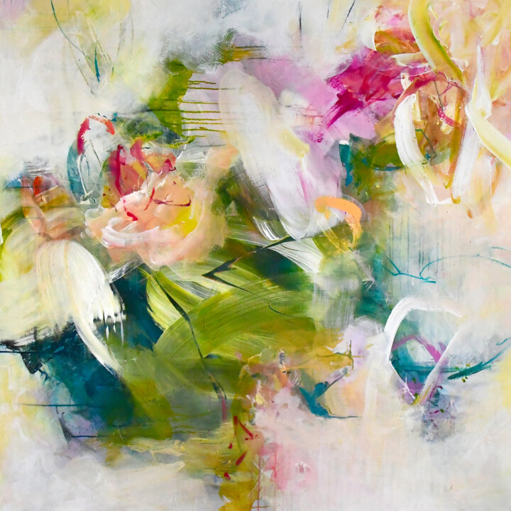 While walking 绘画, 47.2x47.2 in