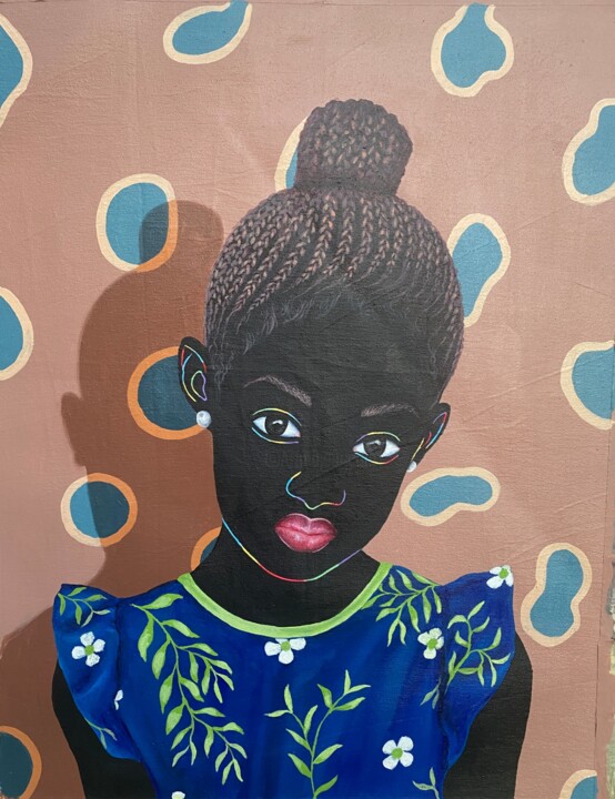 Tapestry of beauty IV (Àgbéké) 绘画, 26x20 in