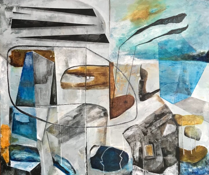FRAGMENT 1 绘画, 29.9x35.8 in