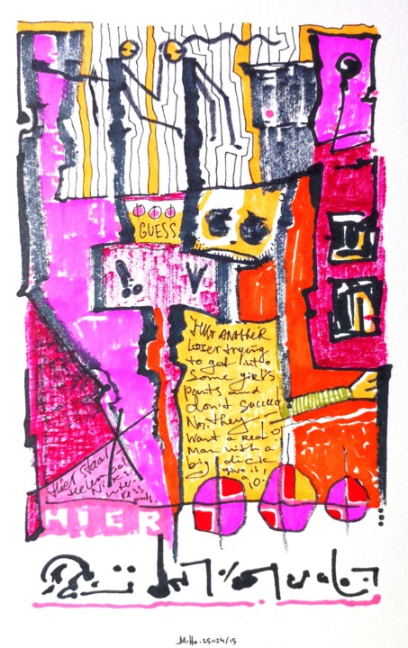 The birds and the bees 图画, 7.9x5.9 in