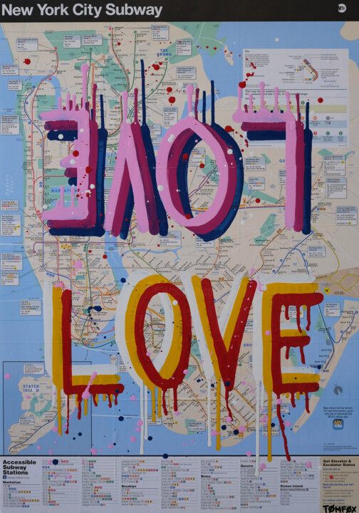 Love 5 미술작품, 32.7x22.1 in