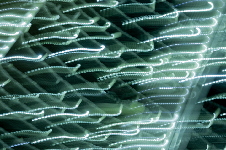 Photography titled "Lumières froides" by Aurélien Comte, Original Artwork, Light Painting