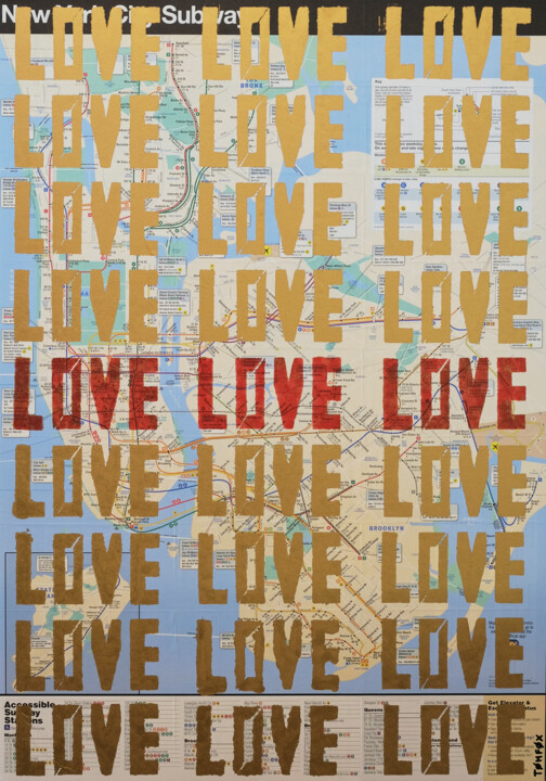 Love 绘画, 32.7x22.1 in