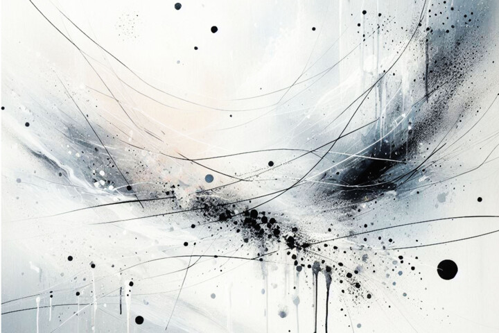 Chaos in Motion Nr.21 绘画, 39.4x59.1 in