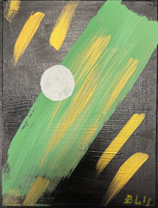 Night 绘画, 7.9x5.9 in