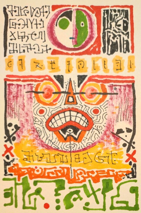 Mayas 图画, 5.9x3.2 in