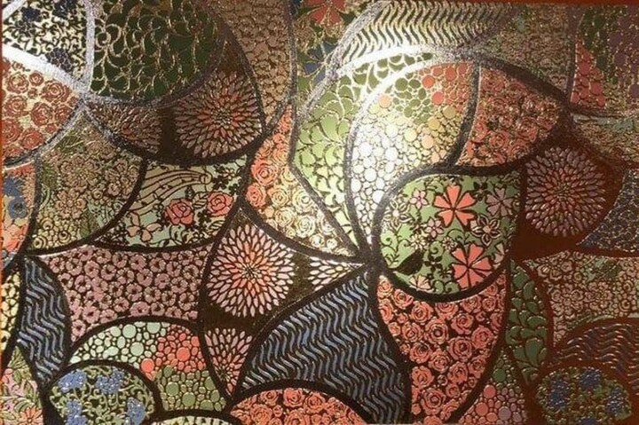 绘画 标题为“Mandala sculpture” 由Larisa Ruy, 原创艺术品, 丙烯