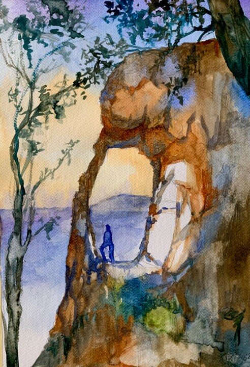L’uomo è la Natura Tablo, 15,8x11,8 in