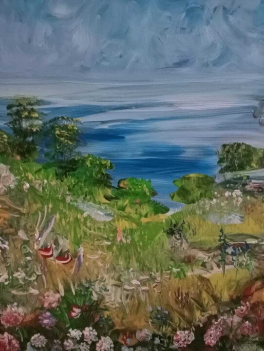 Peinture intitulée "Les créatures de la…" par Audran, Œuvre d'art originale, Acrylique