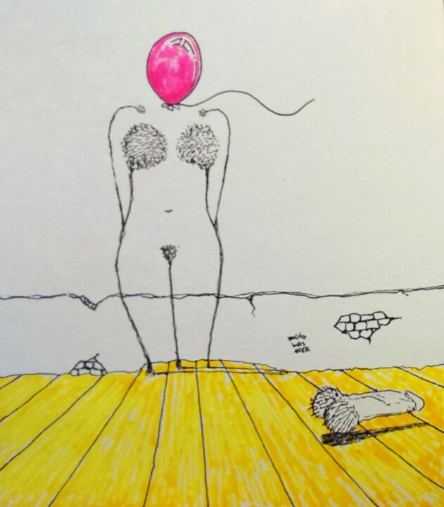 Exaggerating 图画, 5.9x5.9 in
