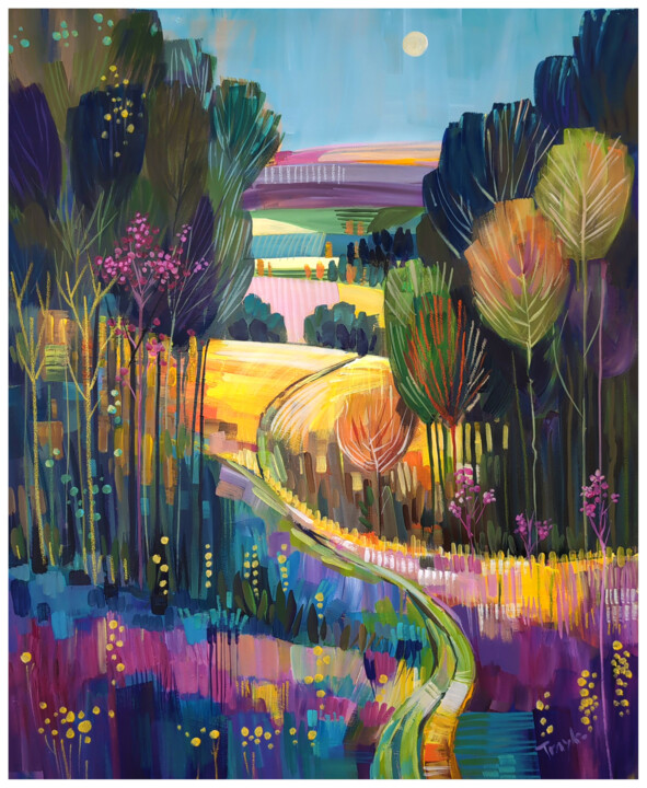 🌿 A Moment of Serenity 🌞 绘画, 39.4x31.5 in