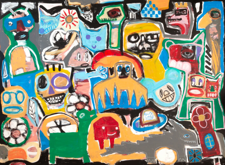 When the carnival came to town Tablo, 43,3x59,1 in