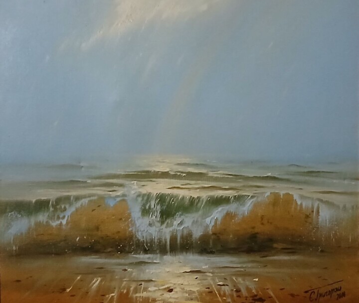 Радуга над морем Painting, 23.6x27.6 in