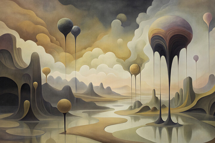 Surreal Terrain 数字艺术