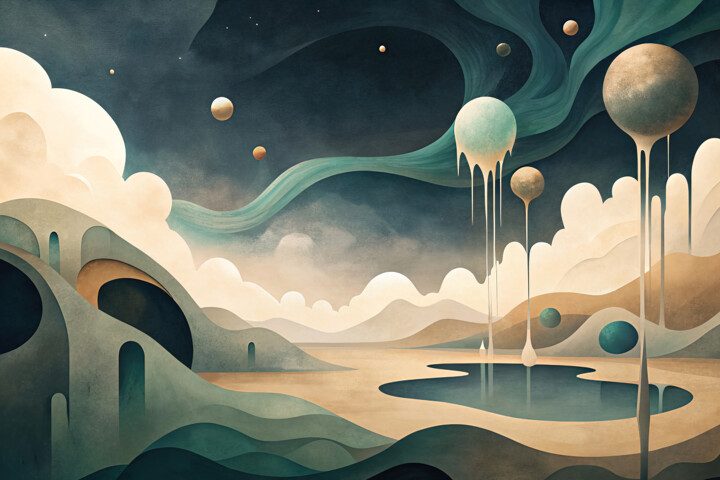 Cosmic Oasis 数字艺术