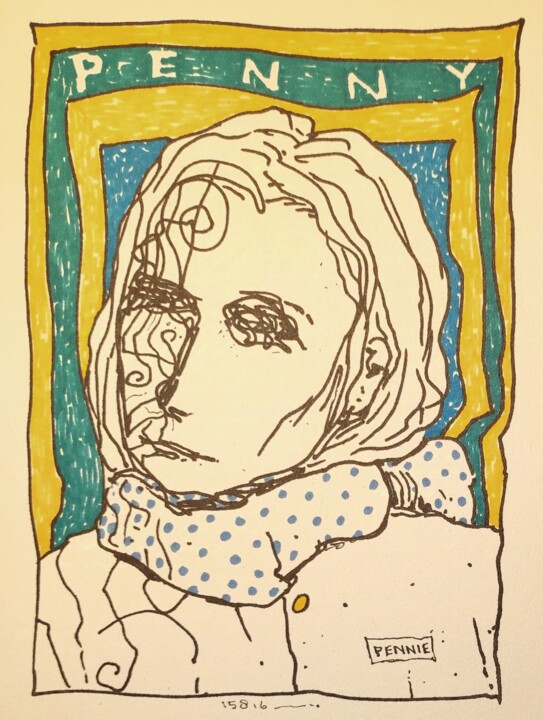 图画,  7.9x5.9 in 