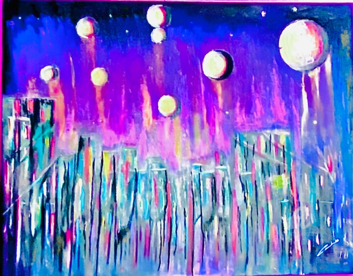 Monde imaginaire 绘画, 23.6x31.5 in