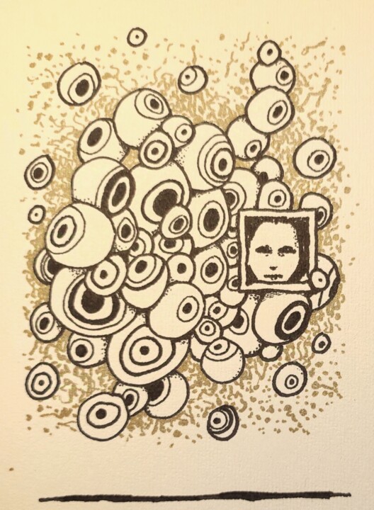 Watching you 图画, 7.9x5.9 in