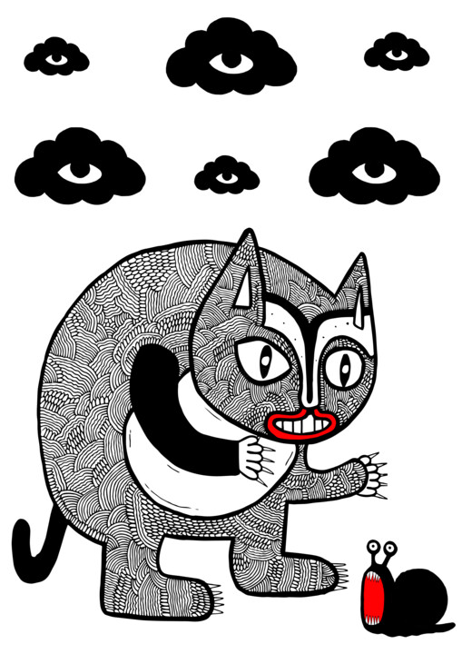 La Rencontre 数字艺术, 16.5x11.7 in