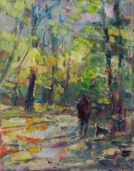 Le Moment II Peinture, 19,7x15,8 in