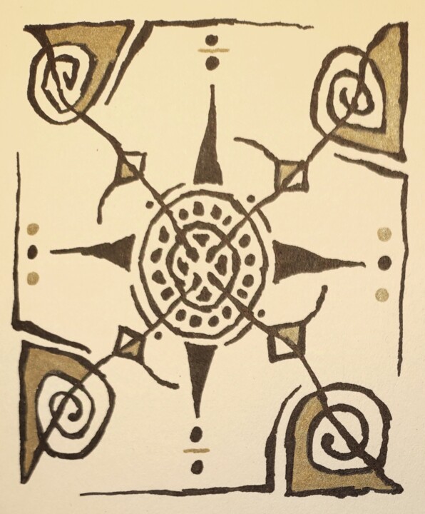 4 seeds 图画, 5.9x5.9 in