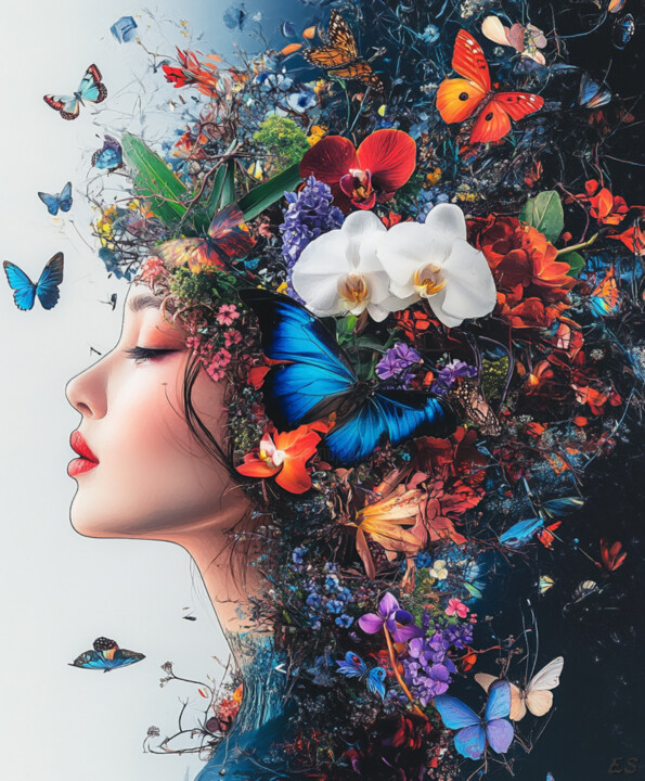 Blooming Serenity 数字艺术