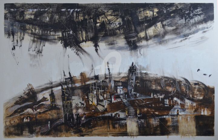 Two worlds 绘画, 31.5x48 in