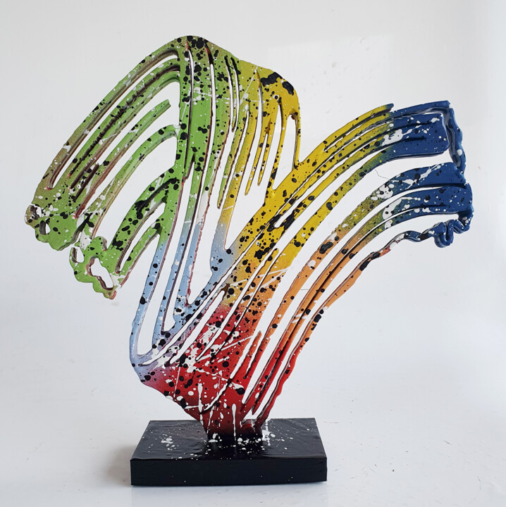 SPACO Paint roy Lichtenstein 2025 Sculpture pop street art Sculpture, 9.5x9.5 in