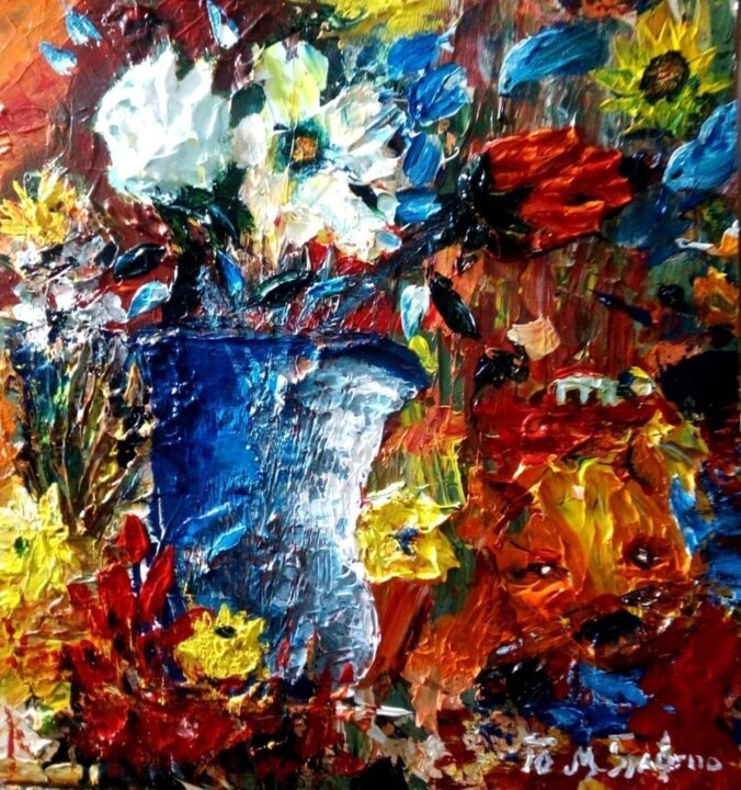 Primavera andaluza 绘画, 17.7x17.7 in