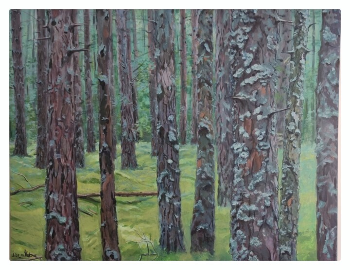 Mossy forest Peinture, 44,9x57,5 in