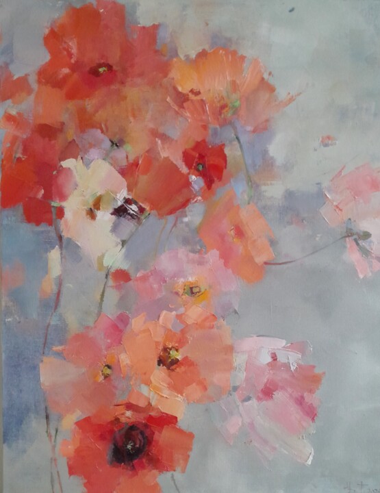 Peinture intitulée "Memory at fingerti…" par Tatyana Barinova, Œuvre d'art originale, Huile