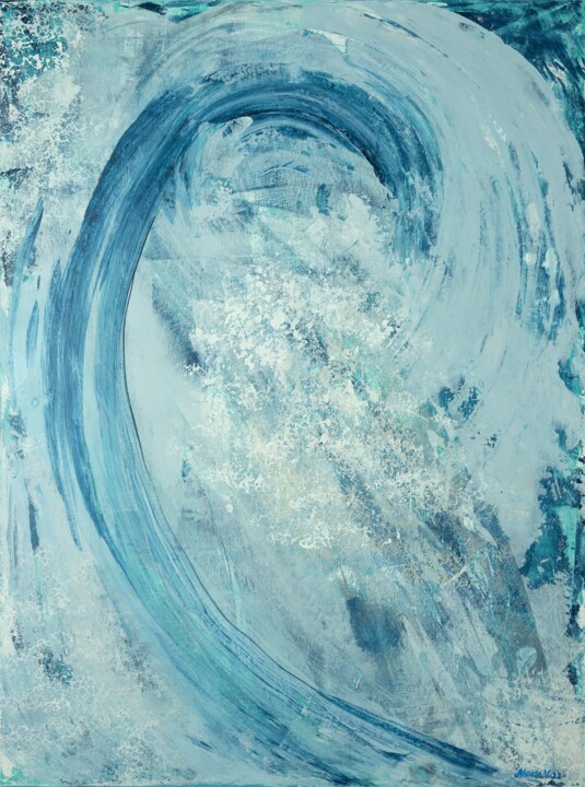 Wave 1 绘画, 40x30 in