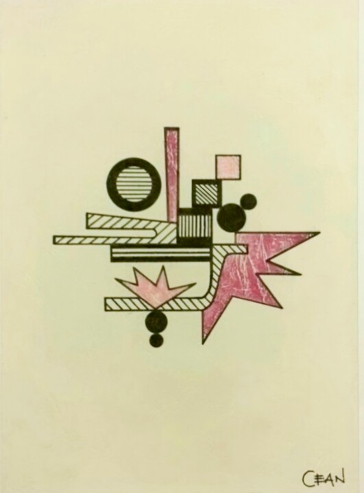 Geometric abstract series - no.5 图画, 11.4x8.3 in