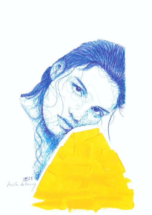Tekening,  16,5x11,7 in 