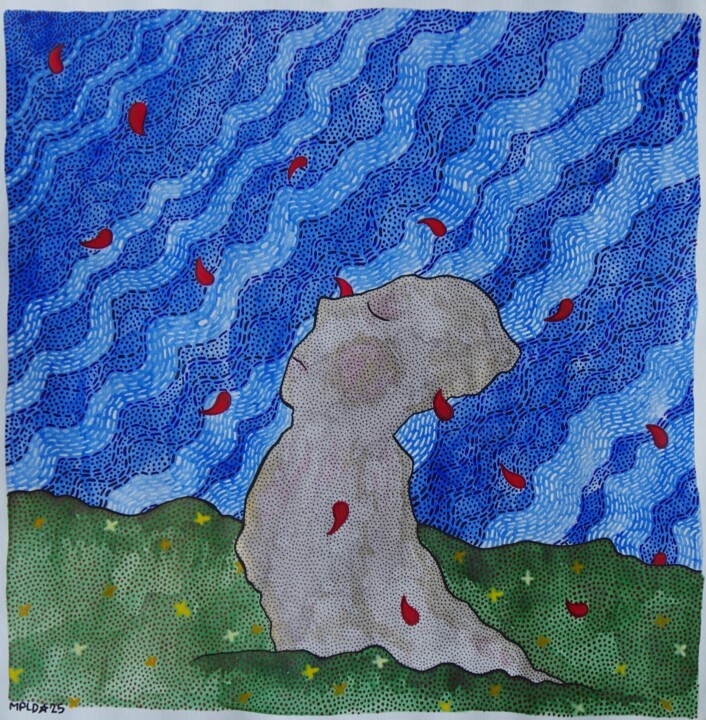 绘画,  9.8x9.8 in 