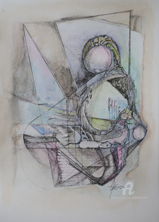 Régénérescence 图画, 16.5x11.7 in