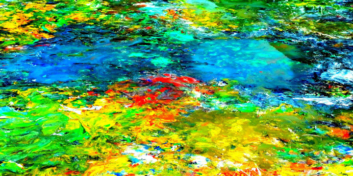 绘画 标题为“Abstract Compositio…” 由Lee Eggstein, 原创艺术品, 丙烯 安装在木质担架架上