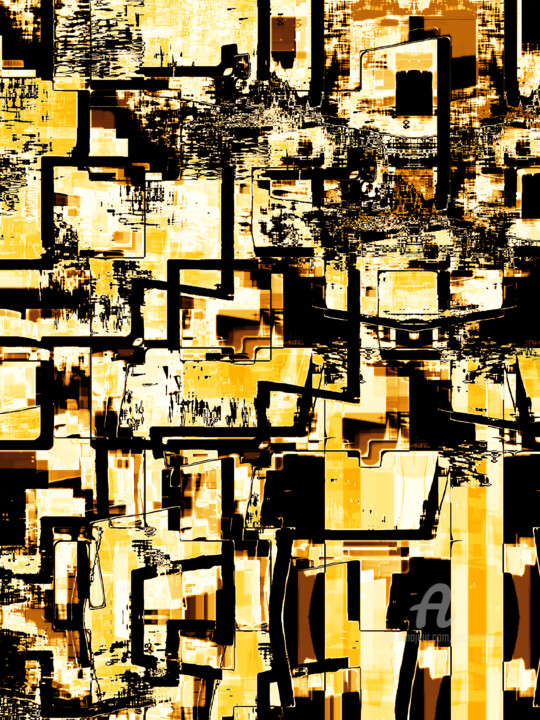 Strata #17 Digitale Kunst, 40x29,9 in