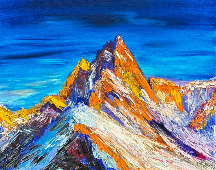 The Alps Schilderij, 15,8x19,7 in