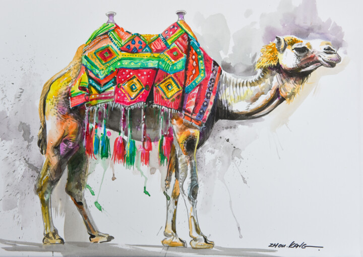 camel 绘画, 11.8x15.8 in