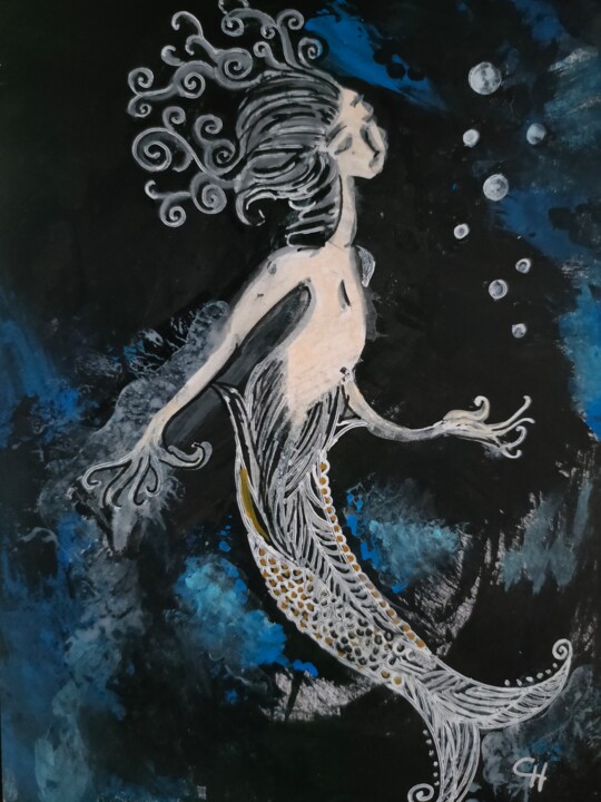 La petite sirène 图画, 5.8x4.1 in