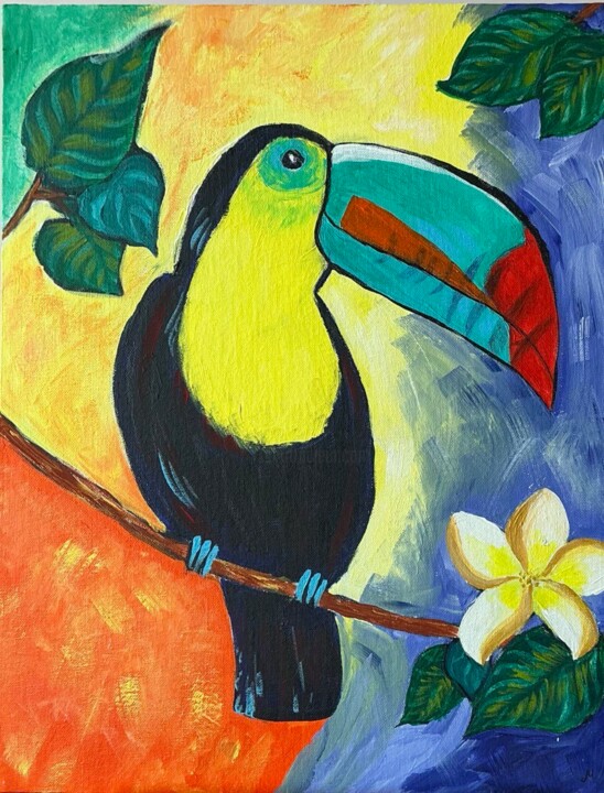 Toucan 绘画, 18.1x14.2 in